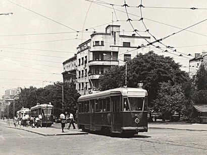 Littorine in servizio, Belgrado, 1960. www.clamfer.it
