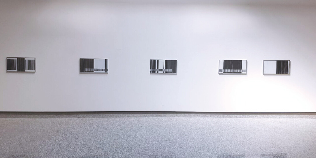Luc Peire, Exhibition view. Courtesy of Lorenzelli Arte