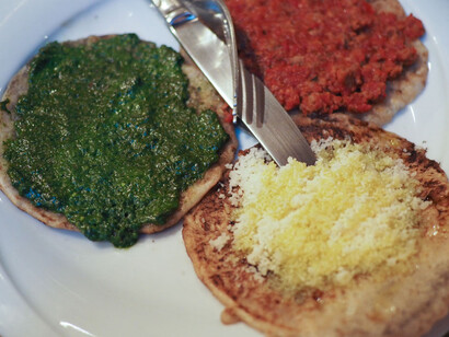 Testaroli come sfiziosi antipasti