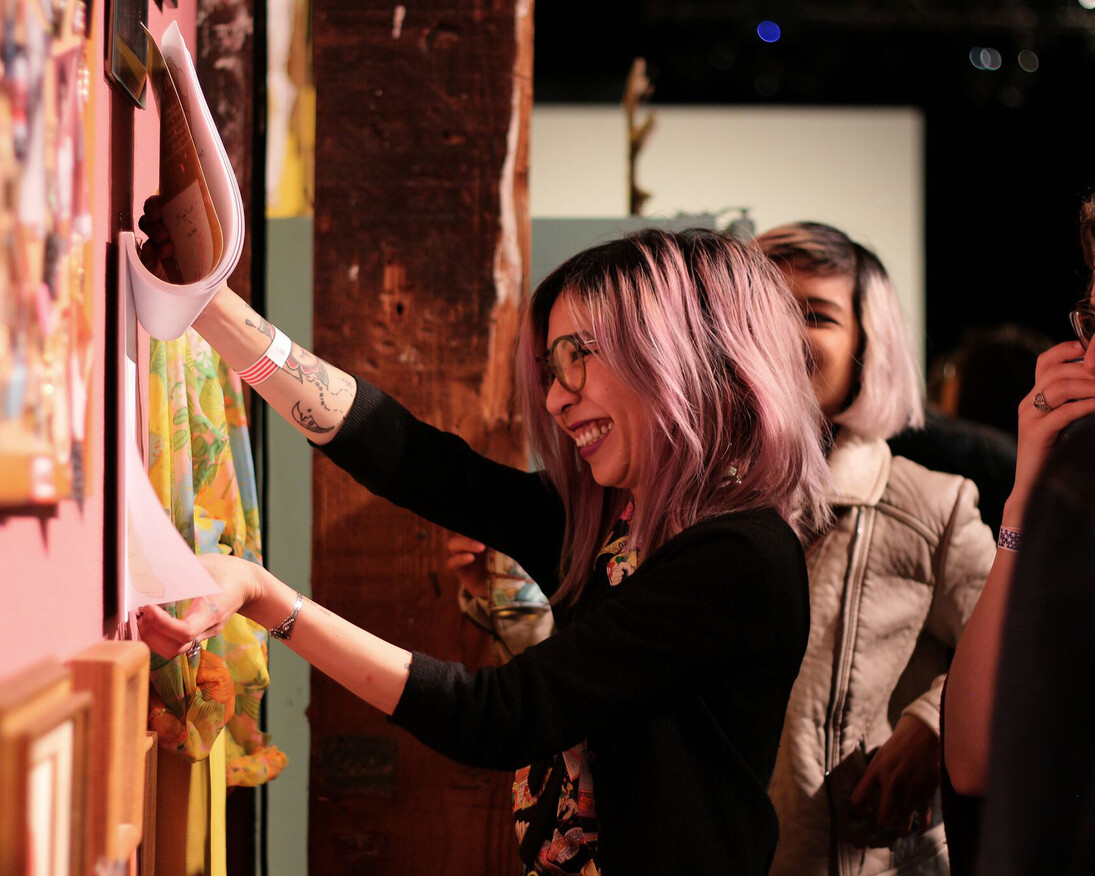 I Didn't ask for this: A lifetime of dick pics. Courtesy of Think Tank Gallery