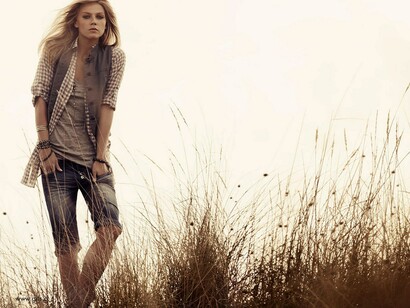 Vestida para un paseo por el campo