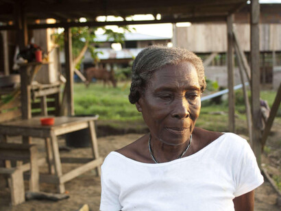 Una de las participantes en el proyecto Una escuela para Edile