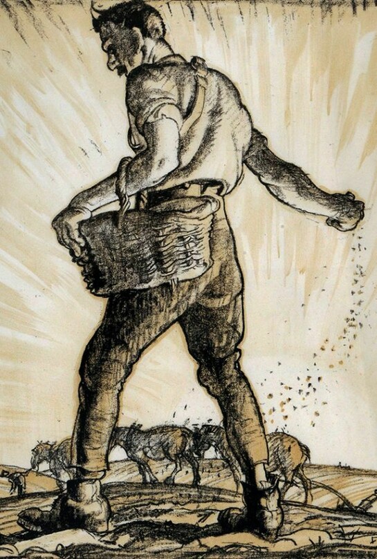 Peace, c.1918, lithograph, copyright of The Estate of Frank Brangwyn