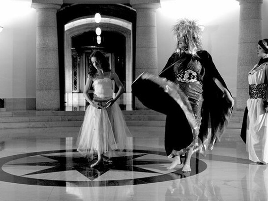 Shezad Dawood, A Mystery Play, (production still), 2010. Super 16 mm transferred to HD, 15 minutes. Commissioned by Plug In ICA, Winnipeg. Courtesy of LUX, London
