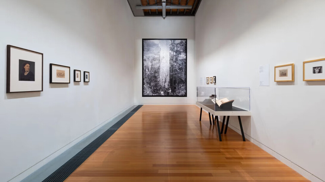 A different light, first photographs of Aotearoa, exhibition view. Courtesy of Te Pātaka Toi Adam Art Gallery