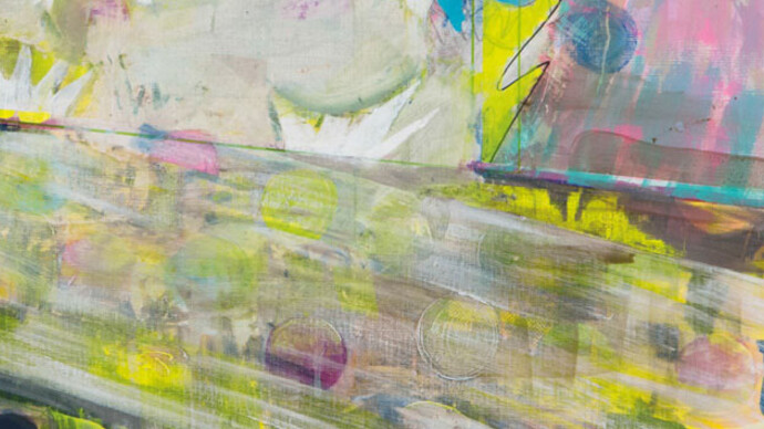 Yuichi Yokoyama, Color Engineering 96-97, 2010, acrylic on canvas, 53 x 72,7 cm. Courtesy Yuichi Yokoyama, galerie anne barrault, galerie Nanzuka, galerie Urano
