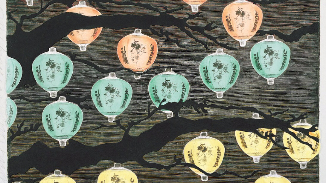Donald Sultan, Hanging Lanterns, 2008. Courtesy of Mixografia
