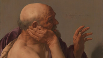 Hendrick ter Brugghen, Heráclito, 1628 (detalle). Rijksmuseum, Ámsterdam, Países Bajos
