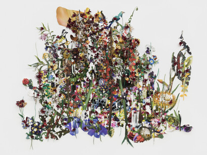 Ebony G. Patterson. Courtesy of Hales Gallery