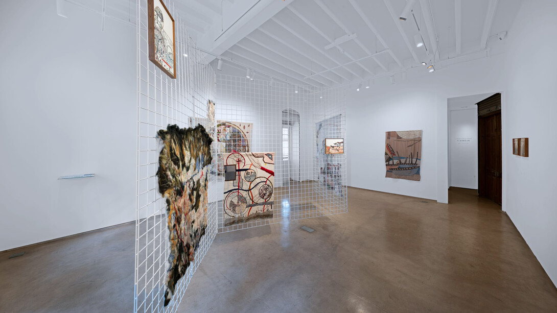 T. Vinoja, A moving cloak in Terrain, exhibition view. Courtesy of Experimenter