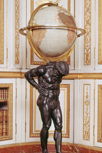 Pierre Lartigue and Louis Pierre Florimont Lennel, Atlas carrying a terrestrial globe, 1777. Courtesy of Science Museum
