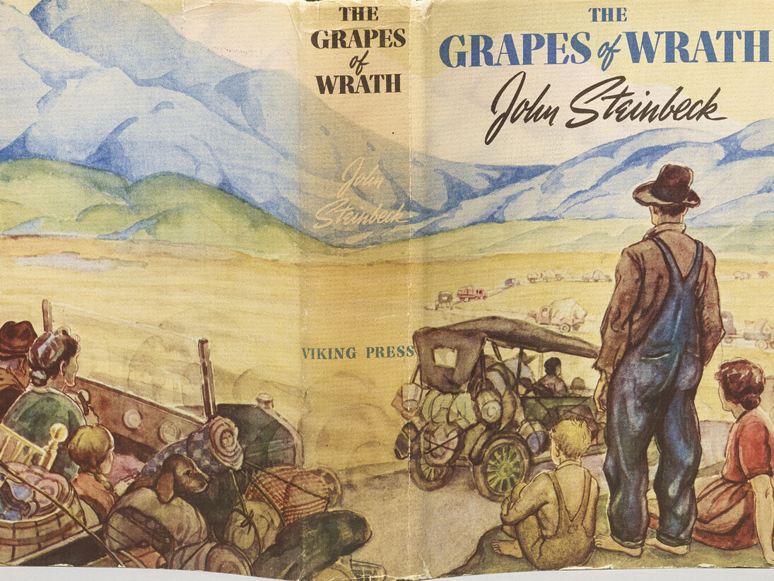 John Steinbeck (1902–1968), The Grapes of Wrath, New York: The Viking Press, 1939, Collection of the Estate of Carter Burden, The Morgan Library & Museum, Photography by Graham S. Haber, 2014