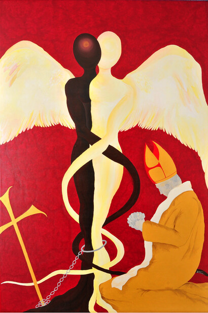 Viviana Cazzato, Amore Diverso, olio e acrilico su tela, 170x120, 2010