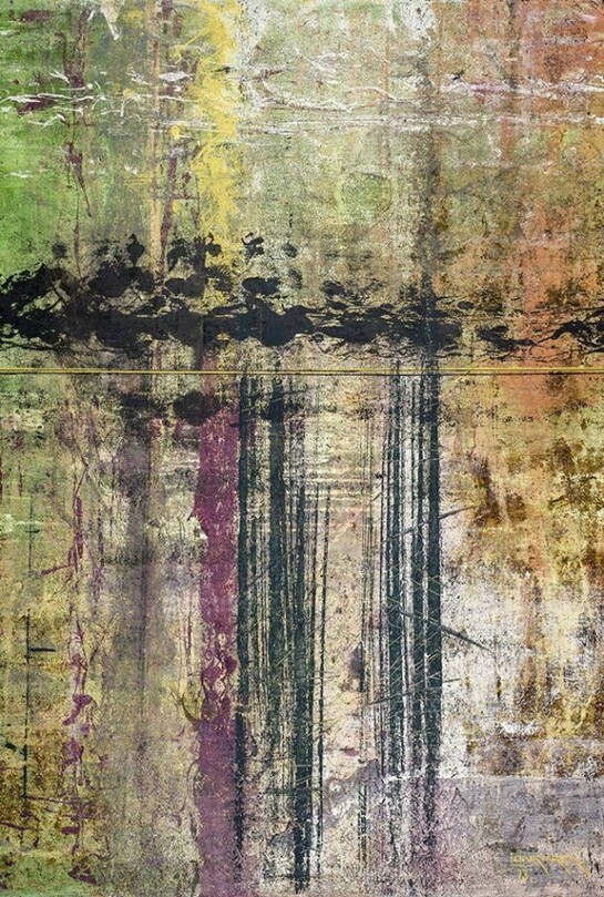 Charles Conrardy, Hudson Copper, Mixed Media on Canvas, 60" x 48"