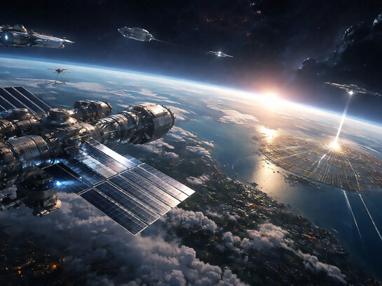 A vision of orbital infrastructure where data, energy, and industry operate beyond Earth’s limits—transforming space from a frontier into a functional extension of the global system