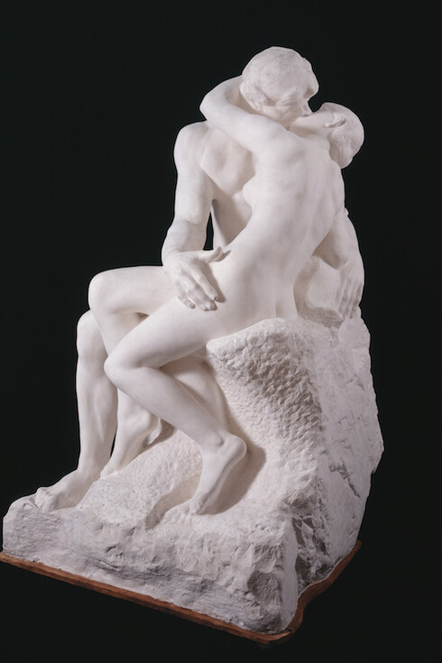 Auguste Rodin, Le Baiser, grand modèle, 1888-1898. Plâtre, 184 x 112 x 110 cm © Musée Rodin, Paris (photo : Adam Rzepka)