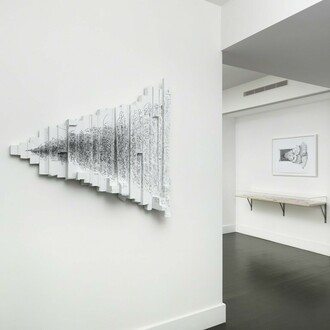 John F. Simon, Jr. Endlessly Expanding, Exhibition view. Courtesy of Sandra Gering Inc