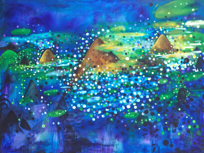 De la serie "Almost Paisaje", Acrylic on canvas, 60" x 100", 2015