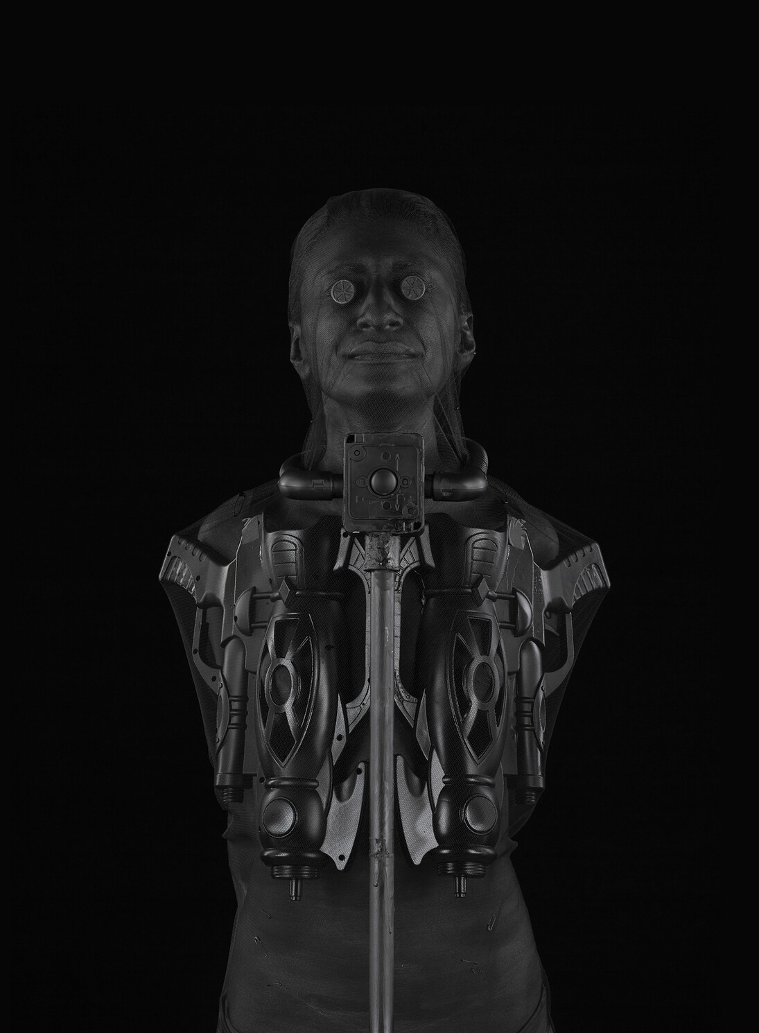 Marco Bolognesi. Adhara, 2017, collage corporeo. Sendai City, The Truth, Biennale di Curitiba