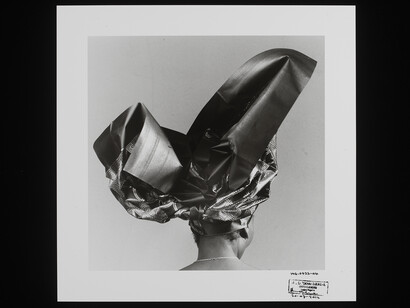 J. D. 'Okhai Ojeikere, 'Untitled, HG 423-04', from the series Headties, gelatin silver print, Nigeria, 2004 © The Estate of J.D. 'Okhai Ojeikere / Victoria and Albert, London
