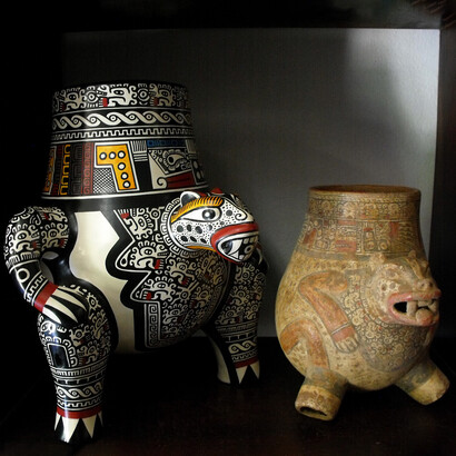 Piezas cerámicas de San Juan de Oriente, Nicaragua. Fotografía: Marco Cano
