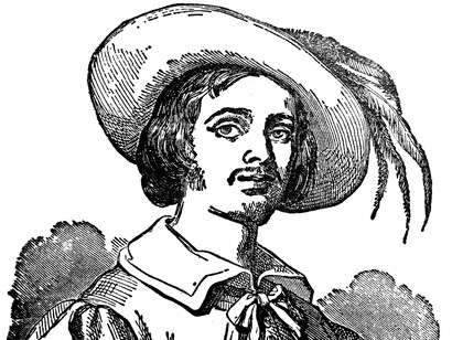 Illustrazione da un volume dei "Promessi sposi", di Francesco Gonin, "Renzo Tramaglino"
