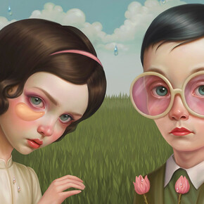 Mary Perkins, The misbehavers, exhibition painting. Courtesy of Erarta Museum