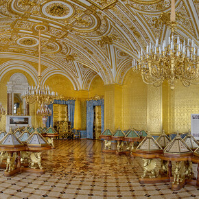 Empress Maria Alexandrovna in the Winter Palace, Exhibition view. Courtesy of The State Hermitage Museum