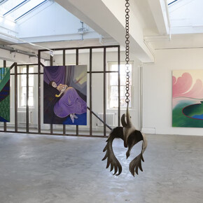 Koak, The window set, exhibition view. Courtesy of Union Pacific Gallery