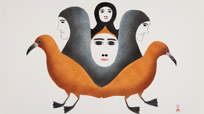 Kingmeata Etidlooie, Spirits emerge (detail), 1987. Mit freundlicher genehmigung des Dom Museums