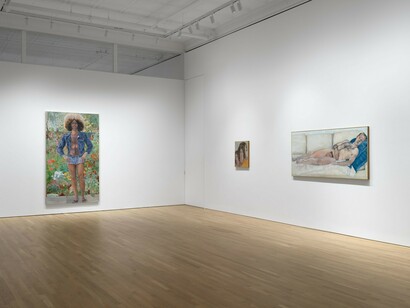 Sylvia Sleigh, Every leaf is precious, exhibition view. Courtesy of Ortuzar Gallery