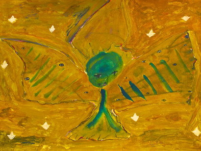 Patrick Hall, Little Angel (The Little Prince), (Thailand Series), 2014, mixed media on paper, 42 x 60 cm