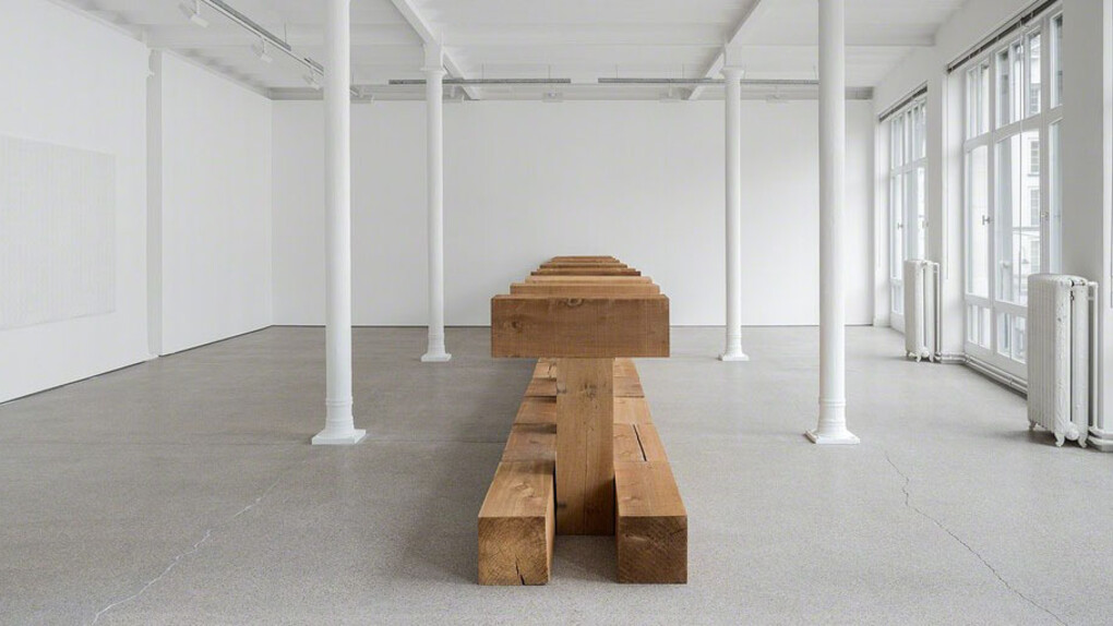 Carl Andre & Enrico Castellani. Courtesy of Gallery Greta Meert