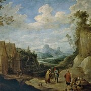 Davide Teniers, o Jovem, Paisagem com Ciganos, c. 1641-1645,óleo sobre tela, 177 x 239 cm, © Madrid, Museu Nacional do Prado