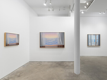 Alice Dalton Brown, The contemplative view, exhibition view. Courtesy of Harper’s Gallery