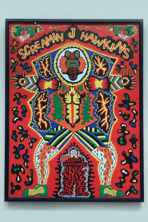 Karl Wirsum. Screamin' Jay Hawkins, 1968. The Art Institute of Chicago, Mr. and Mrs. Frank G. Logan Purchase Prize Fund. © Karl Wirsum.
