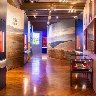 Chinggis Khan, exhibition view. Courtesy of Historical Building of the National Museum