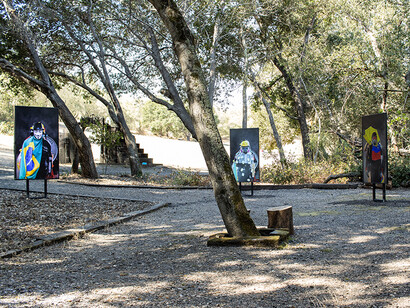 Various artists, Moving pictures: a survey exhibition of works by Deborah Oropallo and collaborators, exhibition view. Courtesy of Di Rosa Gallery