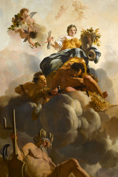 Gerard de Lairesse, El triunfo de la paz o alegoría de la libertad (panel izquierdo)