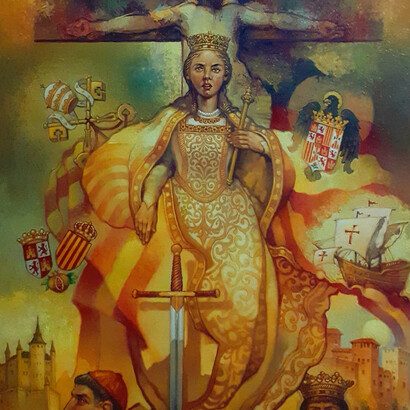 Bartolomé Roca, Isabel la Católica, óleo sobre tela, 130x97 cm