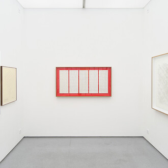 Esther Ferrer, Isidoro Valcárcel and Tom Johnson, In an infinite ocean of numbers, sink or swim in logic, exhibition view. Courtesy of 1 Mira Madrid 