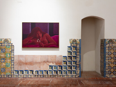 Jem Perucchini, El alma diáfana de una mañana inmóvil, vista de exhibición. Cortesía del Centro Andaluz de Arte Contemporáneo. Foto por Pepe Morón
