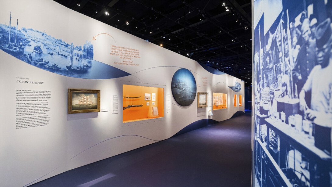 Once upon a tide: Singapore's journey from Settlement to Global City, exhibition view. Courtesy of National Museum of Singapore