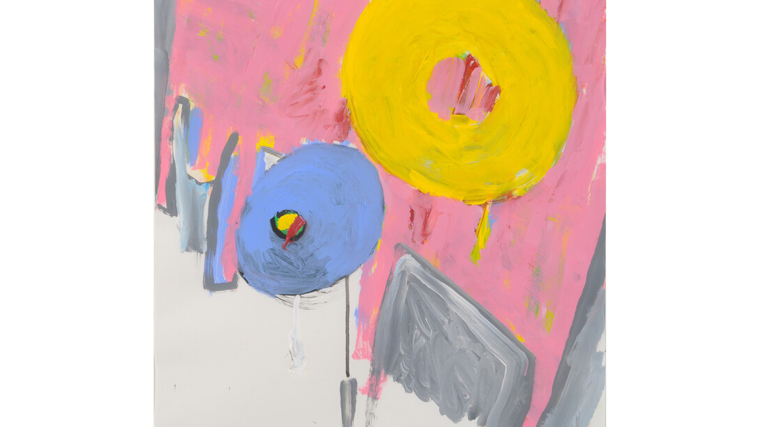 Paintings from the Donut Series, 2004-2014, acrylic on paper, 24 x 18 inches