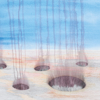 Almuth Tebbenhoff, Landscape with holes, 2022. Courtesy of Pangolin London Gallery