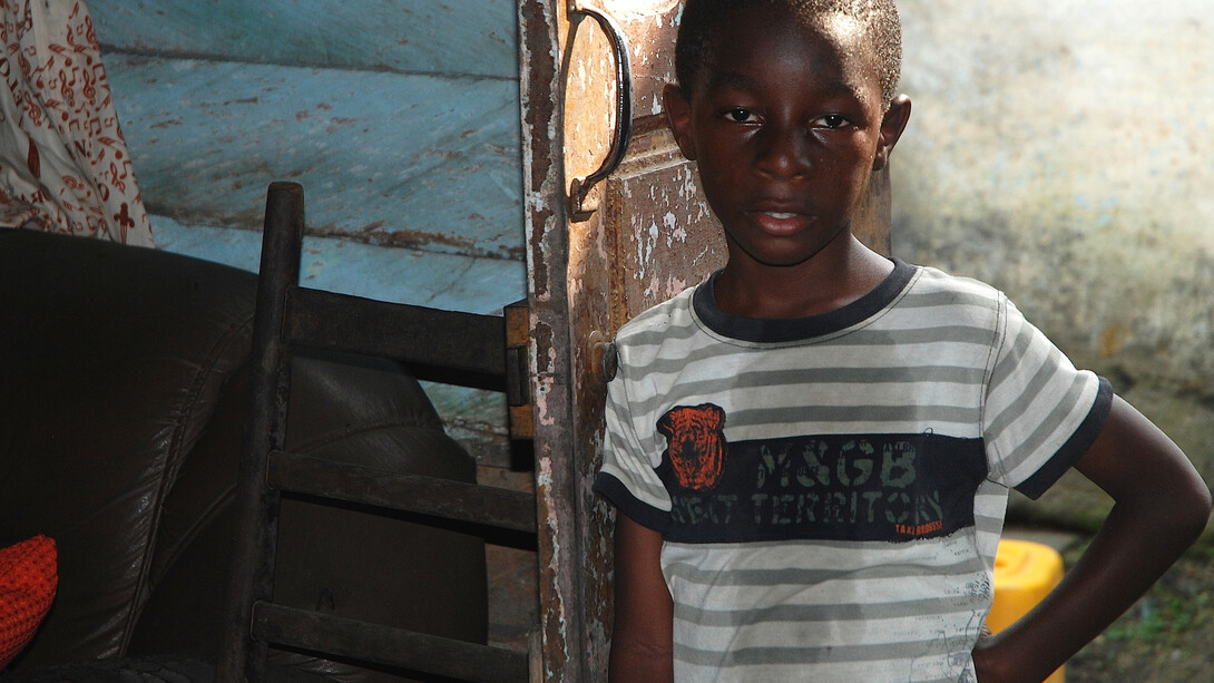Niño en el centro de formación IDAV. Douala, Camerún. Foto: Javier Andrés Beltrán