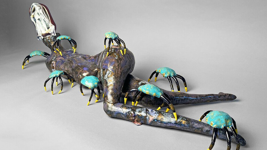 Amber Rane Sibley, Anchored to the Chelicerae, 2024. Courtesy of Fireman Gallery