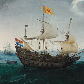 Hendrick Cornelis Vroom, A Fleet at Sea, c. 1614, oil on canvas, Private collection


