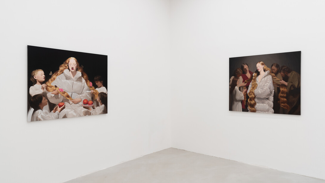 Nieves González, Sacred hair / Capelli sacri, exhibition view. Courtesy of T293