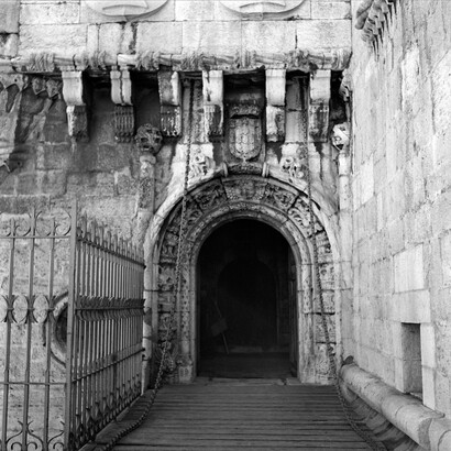 Torre de Belém, Lisboa. Fotografia sem data produzida durante a actividade do Estúdio Horácio Novais, 1930-1980. Coleção Biblioteca de Arte da Fundação Calouste Gulbenkian, Lisboa